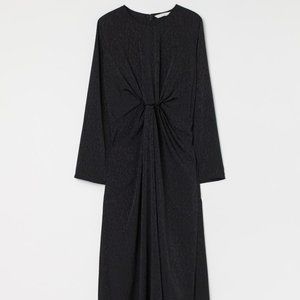 H&M Knot Detailed Dress in Black Size M